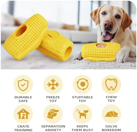 Ansoniser Long-Lasting Interactive Dog Toy - Corn Cob Chew Toy