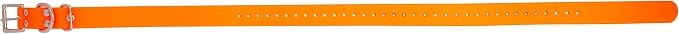 Educator 1-Inch Dog Training Collar Strap – ONLY Fits FE-580, ET-800 & UL-1200 Receivers – NOT Compatible with Mini Educator (ET-300/ET-400) – Durable Biothane Collar, Orange
