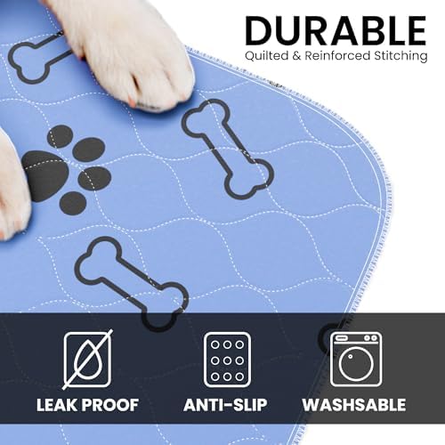 Buddy's Best Washable Pee Pads for Dogs - Medium (34"x36") - Ultra-Absorbent, Non-Slip, Ideal for Playpens, Training, Incontinence - (2-Pack) + Bonus Grooming Glove