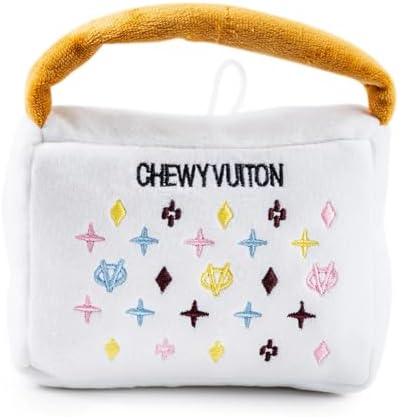 Haute Diggity Dog Chewy Vuiton Handbag Plush Dog Toy, Designer Parody Toy