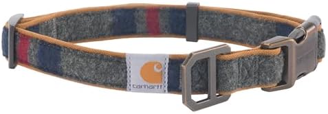 Carhartt Nylon Duck Blanket Stripe Dog Collar Brown/Stripe L