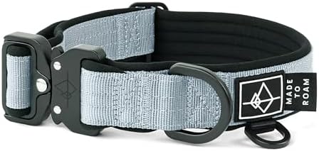 MADE TO ROAM Comfort Collar - Adjustable Nylon Dog Collar with Soft Comfortable Padding, Light Aviation Aluminum Metal Buckle for Small, Medium and Large Dogs (Alaska Daybreak, Size 2)
