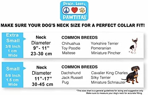 Pawtitas Reflective Dog Collar - Personalized Name & Phone Number, Adjustable for Extra Small & Small Dogs, Teal