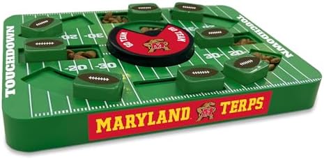 Pets First NCAA Maryland Large Puzzle Toy - Interactive Treat and Slow Feeding Toy for Dogs, New Large Size