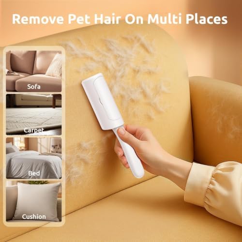 ACE2ACE Mini Pet Hair Remover for Clothes, Reusable Lint Roller for Clothes