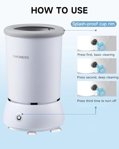 Automatic Dog Paw Cleaner for Dogs，2 Speeds Electric Paw Feet Cleaner for Small Medium Dogs Cats Pet
