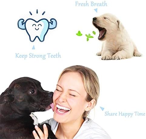 Orgrimmar 4 Pcs 3-Sided Pet Toothbrush Dog Cat Mouth Dental Teeth Care