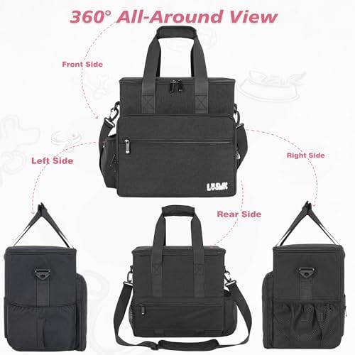 Dog Travel Bag, Large Pet Travel Set with Multi-Function Pockets
