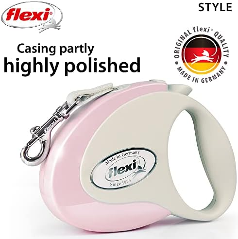 FLEXI® Classic Tape Retractable Dog Leash, Small, 10 ft - Pink/Rose