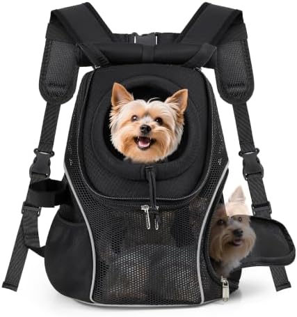 WOYYHO Pet Dog Carrier Backpack with Windows, Ventilated Small Dog Backpack