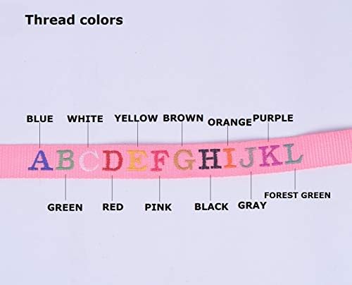 Muka Personalized Dog Collar, Reflective Embroidered Nylon Collars