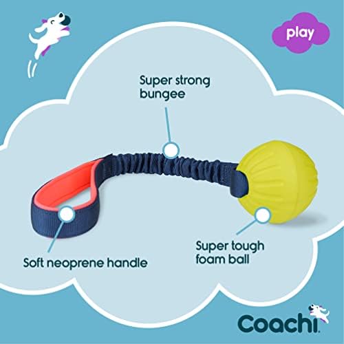 Coachi Tuggi Ball - Interactive Dog Toy for Tug of War & Play