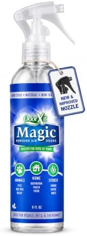 OdorXit Magic Air Odor Neutralizer Spray, Powerful Dog & Cat Urine Odor Neutralizer, Safe Air Refresher for Home, Safe Odor Absorber for Pet, Closet & Any Strong Odor Remover, 8oz