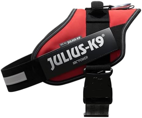 Julius-K9, 16IDC-R-1, IDC Powerharness, Dog Harness, Size: 1, Red