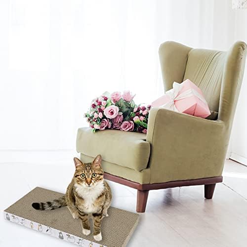 PatiencET Cat Scratcher Cardboard 3 PCS with Catnips