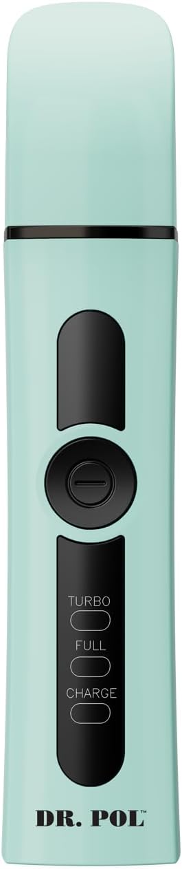 Andis 561123 Dr. Pol Cordless Pet Nail Grinder, Dual-Speed, Blue | Fine-grit & premium-finishing grindstones, ergonomic body design, dog nail clipper alternative