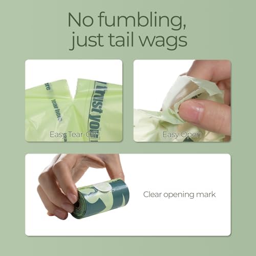 Dog Poop Bags, Leak Proof and Landfill Friendly Waste Bags,128 Bags