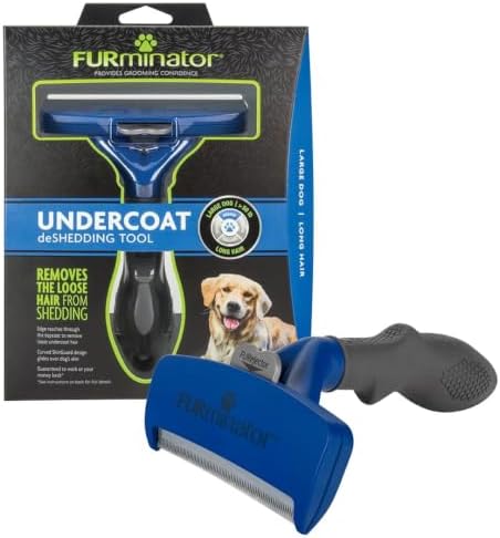 FURminator Large Dog Undercoat deShedding Tool for Long Hair