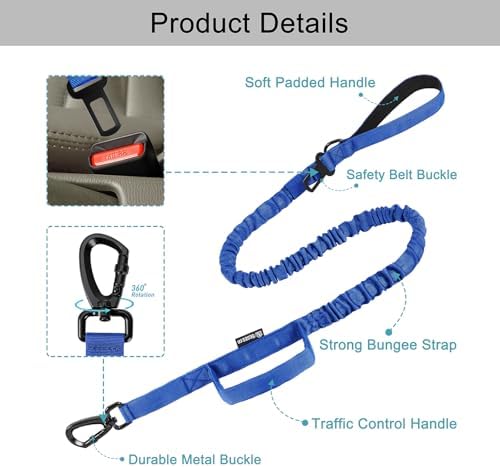 Tactical Dog Collar and Leash Set with Handle for Large Dogs