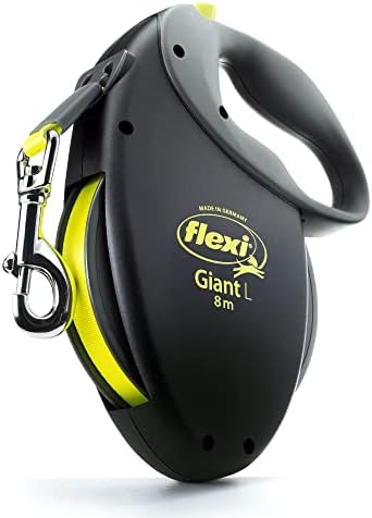 FLEXI® Giant Tape Retractable Dog Leash, Large, 26 ft - Black