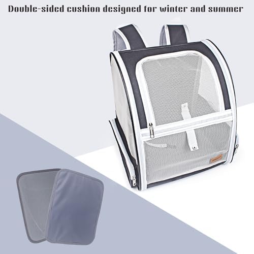 Cat Dog Backpack 12.6"×11.4"×16.5" Large Breathable Pet Bag Carrier