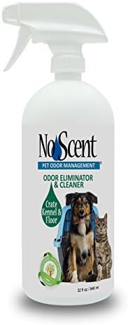 No Scent Crate Kennel & Floor Cleaner for Dog Run, Cat Carrier, Hard Surface Pet Odor & Stain Management (32 Fl Oz / 946 mL)