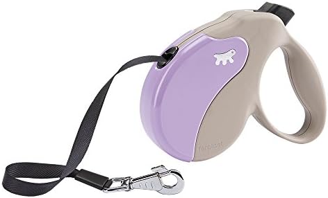 Ferplast Retractable Dog Lead Extendible Dog Leash Amigo Tape L, Extendable Tape, 5 m, max 50 kg, Lilac