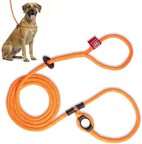 Harness Lead No Pull Dog Harness and Leash Set, Anti Pull Dog Harness, One-Piece Cushioned Rope Safely Prevents Escaping and Pulling (Extra Large,Orange/Reflective)