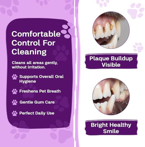 Dog & Cat Dental Wipes - Finger Toothbrush for Plaque, Tartar & Breath