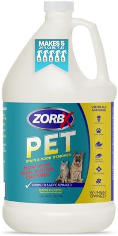 ZORBX Dual Action Pet Stain & Odor Remover 128 oz Refill