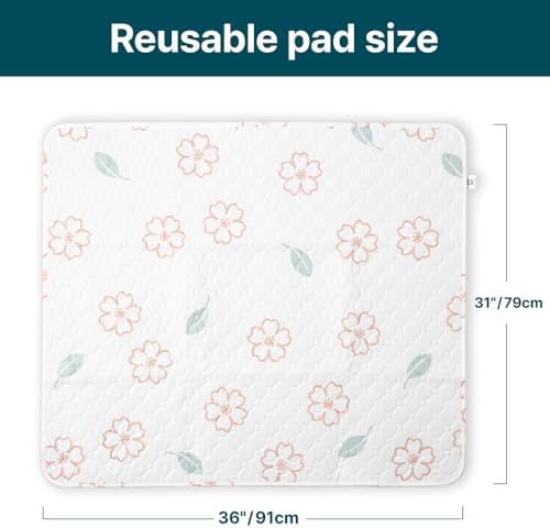Extra Large Washable Dog Pee Pads (2 Pack), 31"x36" Reusable Waterproof Pad for Large Dogs, Super Absorbent, Non-Slip Indoor Puppy Training Mat