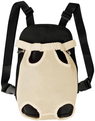 FEimaX Dog Carrier Backpack Pet Legs Out Front Cat Travel Bag, Adjustable Puppy Backpacks Carriers Hands-Free for Small Medium Dogs Cats Hiking Traveling Camping Daily Walking