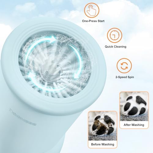 DOGNESS Automatic Dog Paw Cleaner Cup Paw Washer for Small & Medium Dogs