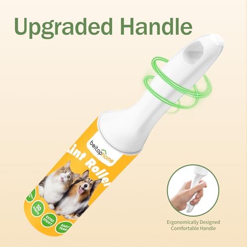 Mini Lint Roller 4 Pack for Pet Hair, 200 Sheets Total