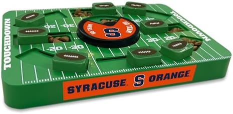 Pets First NCAA Syracuse Large Puzzle Toy, Interactive Treat Toy for Dogs, Slow Feeding Toy, New Large Size