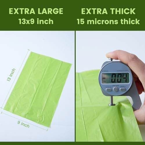 Large Dog Poop Bag, Extra Thick, Extra Strong, Sturdy Dog Waste Bags, 540 Bags for 9 Months, Lavender Scented