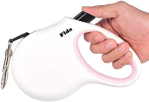 Fida Retractable Dog Leash Large Breed, Heavy Duty 16 ft Dog Walking Leash for Large Dogs up to 110 lbs, 360° Tangle Free, White