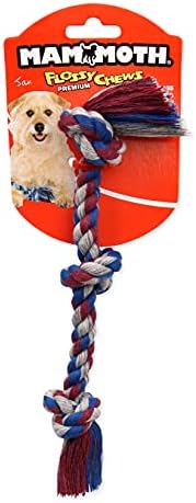 Mammoth Flossy Chews Color Rope Tug – Premium Cotton-Poly Tug Toy for Dogs – Interactive Dog Rope Toy – Tug Dog Chew Toy