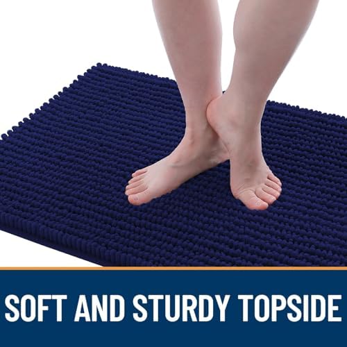 OLANLY Dog Door Mat for Muddy Paws 36x24, Extra Absorbent Chenille Mud Mat