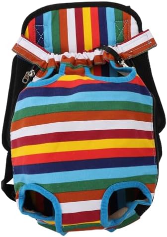 Luxshiny Pet Carrier Backpack Front Chest Mesh Puppy Dog Carrier Breathable Travel Bag for Small Cats and Dogs Outdoor Hiking Camping