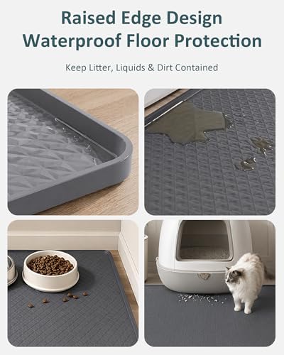 Extra Large Cat Litter Mat, Waterproof Litter Mat, 51.2 x 25.6 in