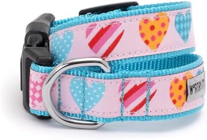 THE WORTHY DOG Summer Print, Adjustable Dog Collar, Large Dogs,Love is Love