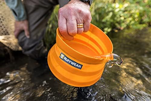 Ruffwear, Bivy Collapsible Dog Bowl, 60 fl oz, Salamander Orange, Medium