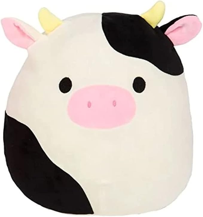 Squishmallow Official Kellytoy Collectible Plush Farm Squad Squishy Soft Animals (Connor Cow, 12 Inch)