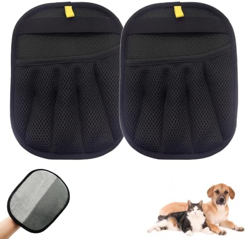 AIIONP Pet Hair Remover Electrostatic Gloves, Pet Hair Remover Gloves, Dogs Cats Hair Removal Tool