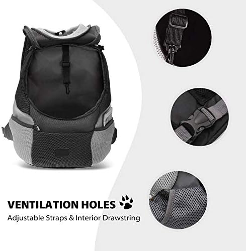 PETCUTE Dog Backpack Carrier Cat Carrier Pet Travel Carriers for Small Dogs and Cats Pet Travel Backpack