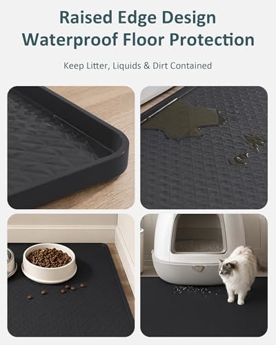 Extra Large Cat Litter Mat, Waterproof Litter Mat, 51.2 x 25.6 in
