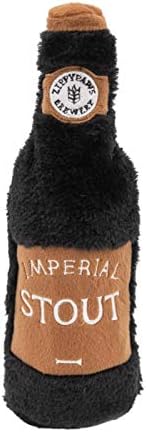 ZippyPaws Happy Hour Crusherz - Zippy Paws Dog Toy for Large and Small Dogs, Crinkle Dog Toy with No Stuffing, Squeaky Dog Toy Pack of 1, Stout
