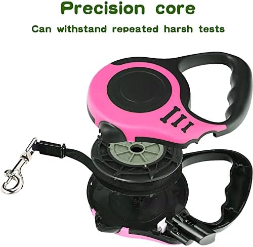 Retractable Dog Leash, Heavy Duty 10FT Leashes, Pink