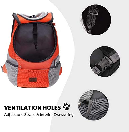 PETCUTE Dog Backpack Carrier Cat Carrier Pet Travel Carriers for Small Dogs and Cats Pet Travel Backpack